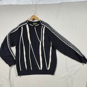 Tosani VTG Mens Sweater L Knitwear Long‎ Sleeve Crewneck Pullover Coogi Style